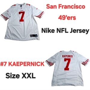 Nike NFL San Francisco 49'ers Jersey #7 KAEPERNICK. Size XXL